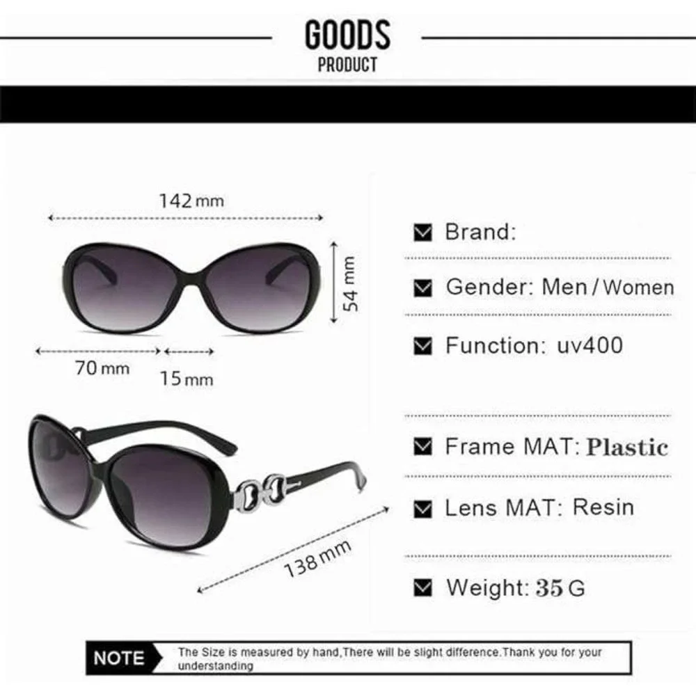 Women's Oversized Oval Sunglasses White Frame Gradient Lenses‎ Fashion Accessory